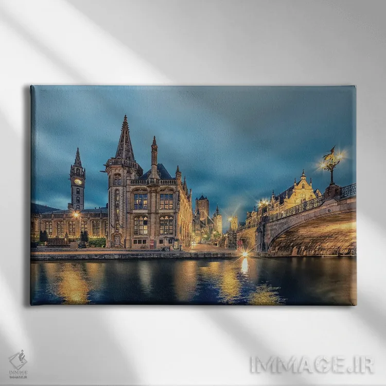 تابلو گِنت (بلژیک) اثر مانجیک پیکچرز (استودیو عکاسی یا فیلمسازی) - نمای روبهرو روی دیوار