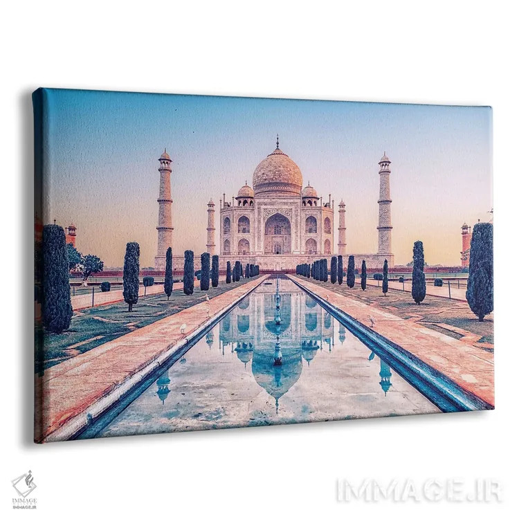 تابلو تاج محل در صبحگاه اثر مانجیک پیکچرز (استودیو عکاسی یا فیلمسازی) - نمای پرسپکتیو محصول