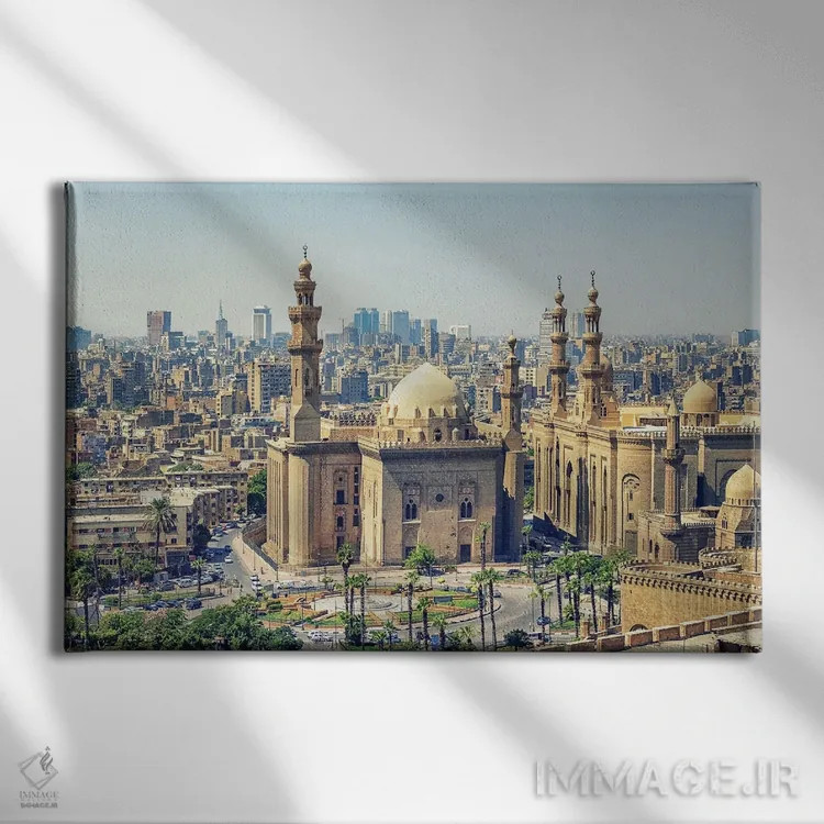 تابلو شهر قاهره اثر مانجیک پیکچرز (استودیو عکاسی یا فیلمسازی) - نمای روبهرو روی دیوار
