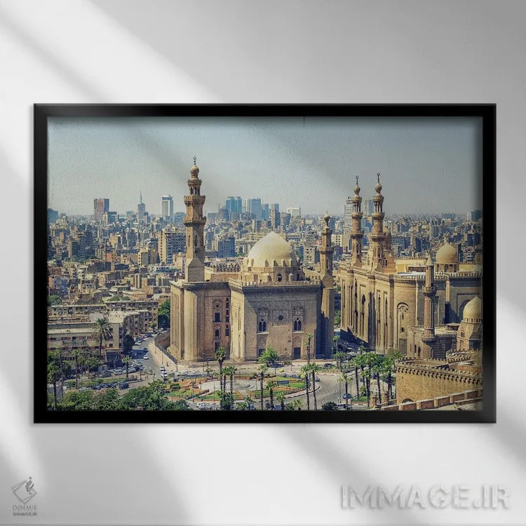 تابلو شهر قاهره اثر مانجیک پیکچرز (استودیو عکاسی یا فیلمسازی) - نمای قابدار مشکی