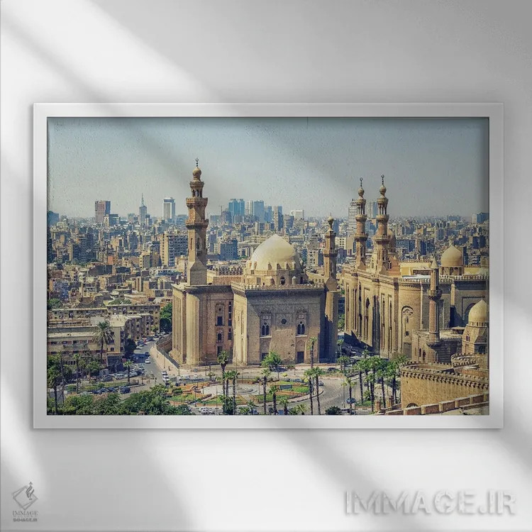 تابلو شهر قاهره اثر مانجیک پیکچرز (استودیو عکاسی یا فیلمسازی) - نمای قابدار سفید
