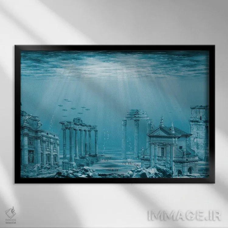 تابلو آتلانتیس (اساطیری) اثر مانجیک پیکچرز (استودیو عکاسی یا فیلمسازی) - نمای قابدار مشکی