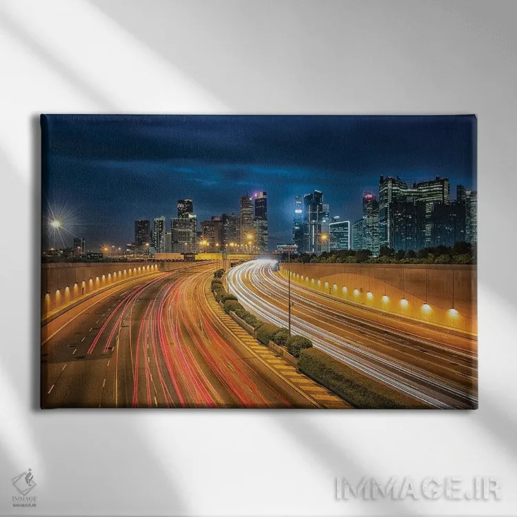 تابلو راه به سوی شهر اثر مانجیک پیکچرز (استودیو عکاسی یا فیلمسازی) - نمای روبهرو روی دیوار