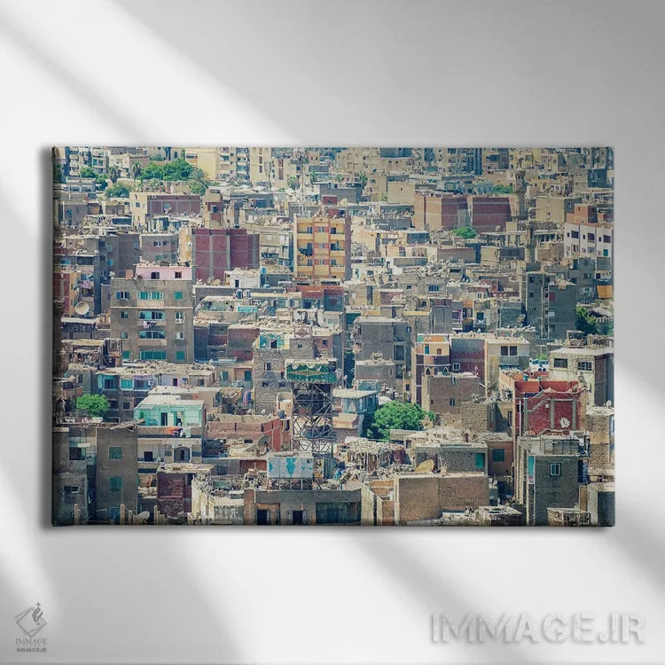 تابلو قاهرهٔ قدیم اثر مانجیک پیکچرز (استودیو عکاسی یا فیلمسازی) - نمای روبهرو روی دیوار