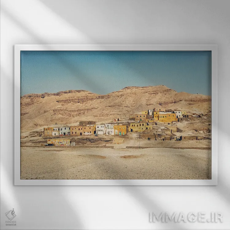 تابلو روستای مصری اثر مانجیک پیکچرز (استودیو عکاسی یا فیلمسازی) - نمای قابدار سفید