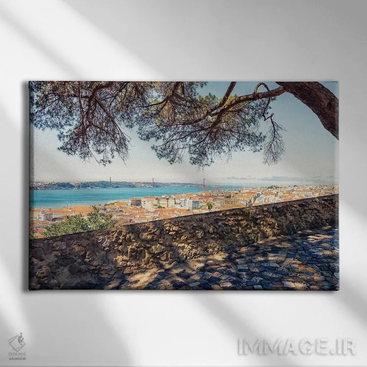 تابلو نمای لیسبون اثر مانجیک پیکچرز (استودیو عکاسی یا فیلمسازی) - نمای روبهرو روی دیوار