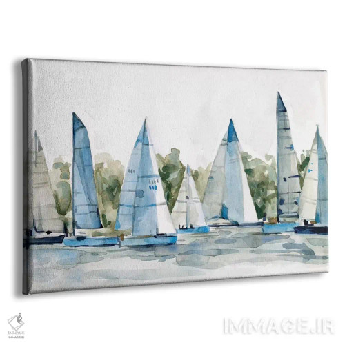 تابلو اسکله پاستلی ۱ اثر اما اسکاروی - نمای پرسپکتیو محصول