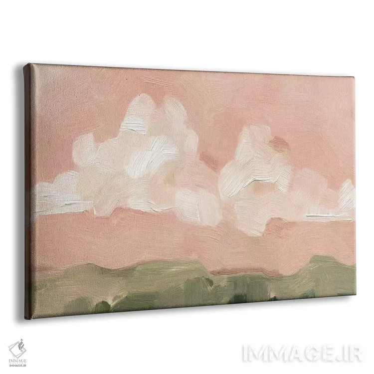 تابلو غروب مه صورتی ۱ اثر اما اسکاروی - نمای پرسپکتیو محصول