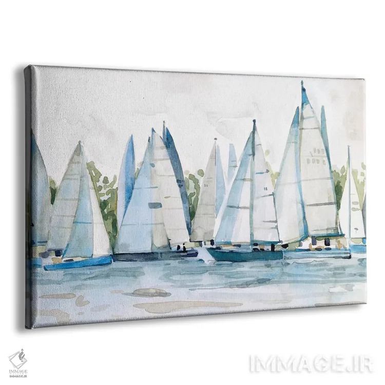 تابلو اسکله پاستلی ۲ اثر اما اسکاروی - نمای پرسپکتیو محصول