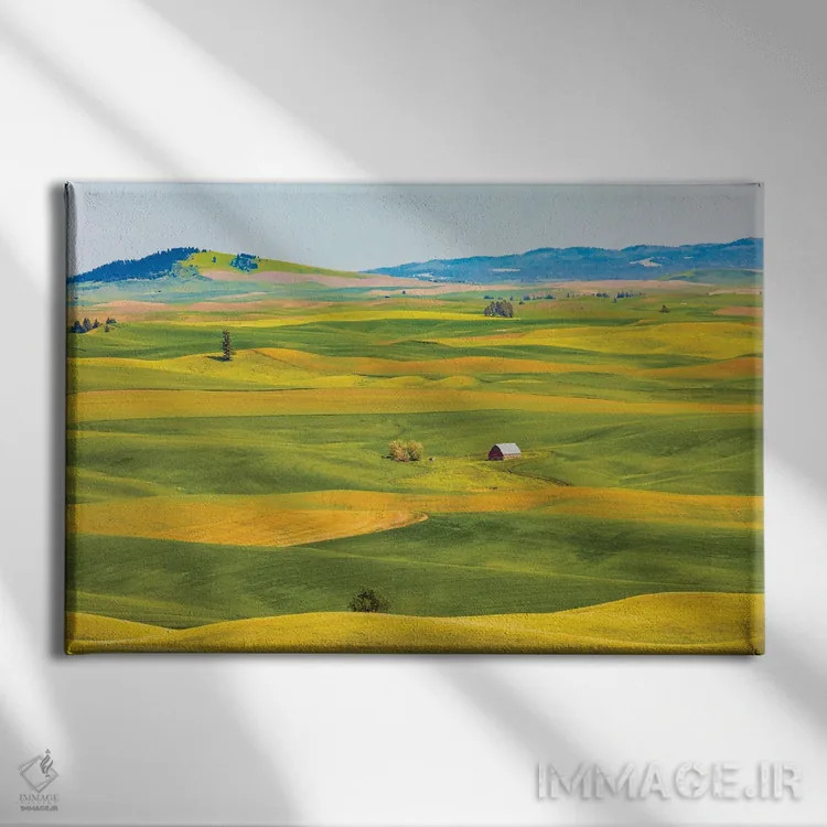 تابلو Washington State, Palouse, Colfax.,ایالات متحده، واشنگتن، پلوُس، کالفاکس. اثر امیلی ام ویلسون - نمای روبهرو روی دیوار