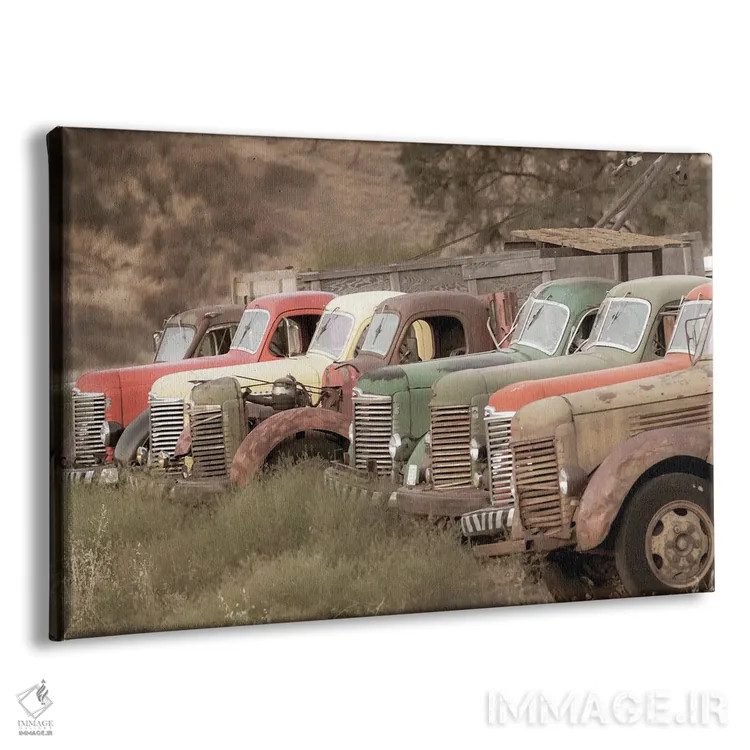 تابلو Washington State, Whitman County, Palouse Colfax Old Trucks,ایالات متحده، واشنگتن، شهرستان ویتمن، پلوُس کالفاکس، کامیونهای قدیمی اثر امیلی ام ویلسون - نمای پرسپکتیو محصول