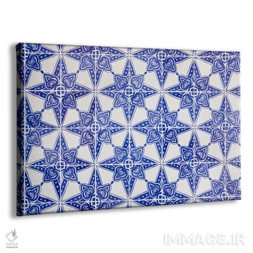 تابلو Tunisia. Geometric Pattern Of Decorative Tiles.,تونس، تونس. نقش هندسی کاشیهای تزئینی اثر امیلی ام ویلسون - نمای پرسپکتیو محصول