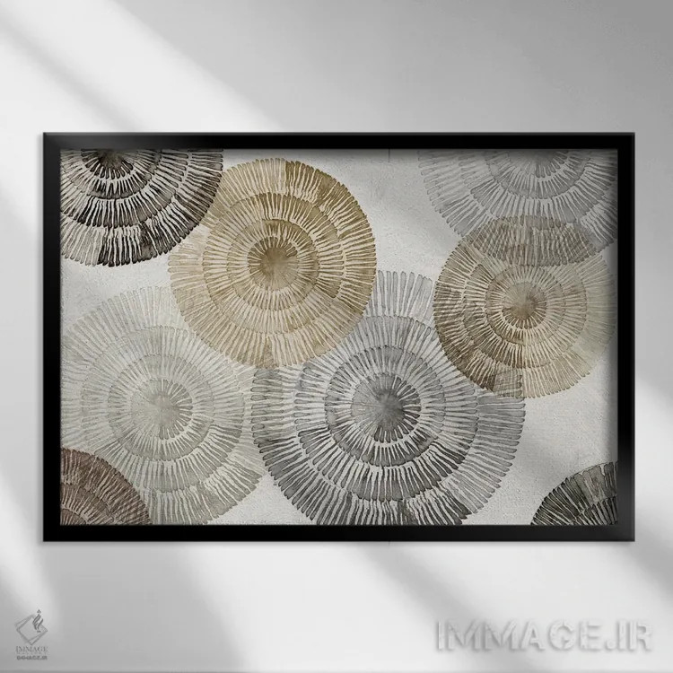 تابلو مدارهای خنثی اثر اما پیل - نمای قابدار مشکی