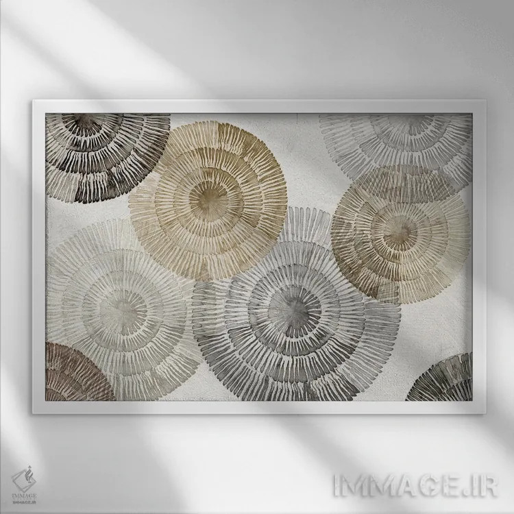 تابلو مدارهای خنثی اثر اما پیل - نمای قابدار سفید