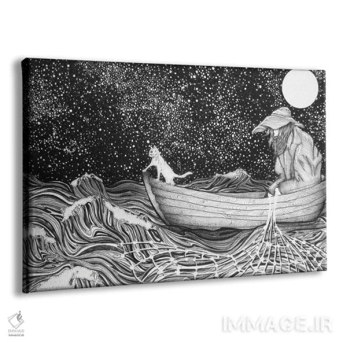 تابلو همدم ماهیگیر اثر الا مازور - نمای پرسپکتیو محصول