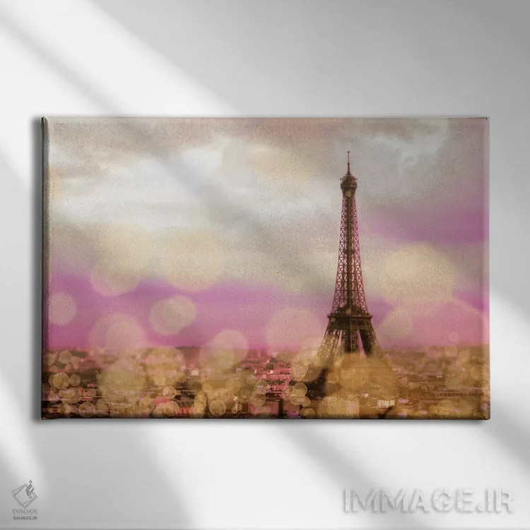 تابلو درخشش پاریس اثر امیلی ناواس - نمای روبهرو روی دیوار