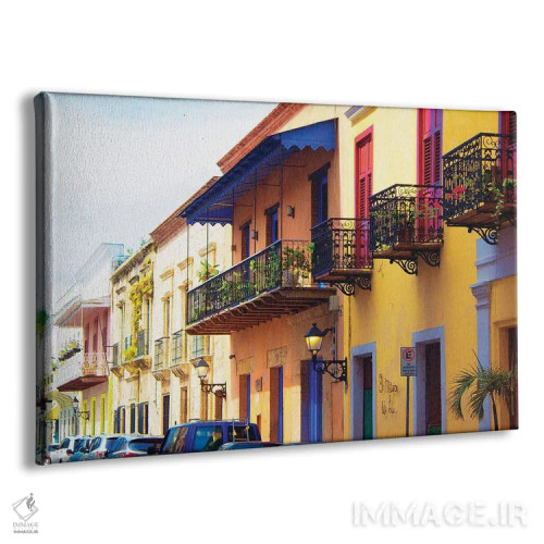 تابلو محله اثر امیلی ناواس - نمای پرسپکتیو محصول