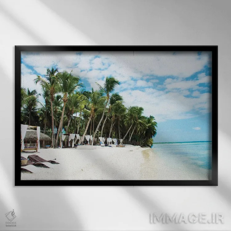 تابلو نسیمهای باخا اثر امیلی ناواس - نمای قابدار مشکی