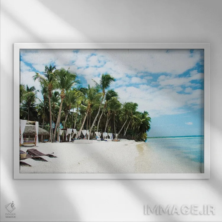 تابلو نسیمهای باخا اثر امیلی ناواس - نمای قابدار سفید