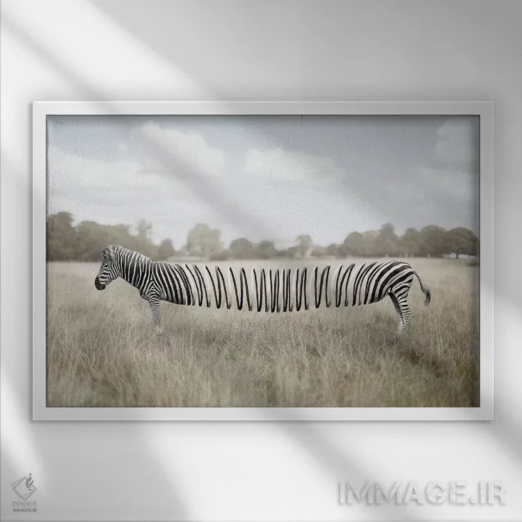 تابلو مرد بانمک (یا آدم مارپیچی) اثر ایان.پیاس (استودیو یا امضای هنری) - نمای قابدار سفید