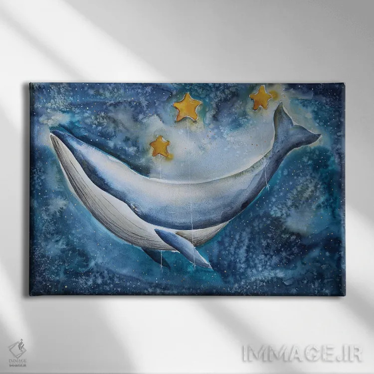 تابلو شب ستارهای اثر اوگنیا اسمیرنوا - نمای روبهرو روی دیوار