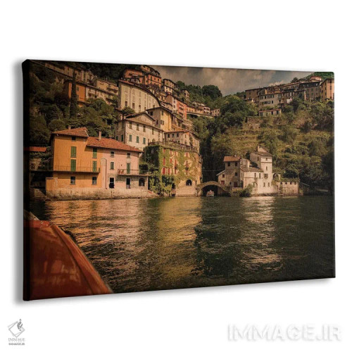 تابلو نسو، دریاچه کومو ۲ اثر انزو رومانو - نمای پرسپکتیو محصول