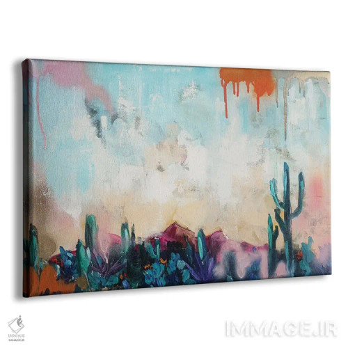 تابلو منظرهٔ انتزاعی اثر اوگنیا اسمیرنوا - نمای پرسپکتیو محصول