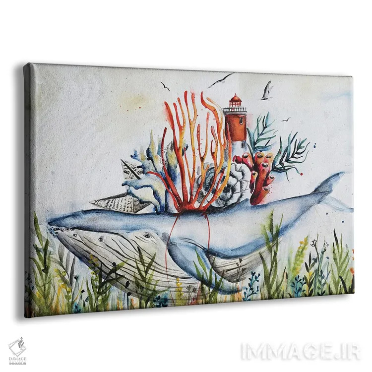 تابلو زندگی اقیانوس اثر اوگنیا اسمیرنوا - نمای پرسپکتیو محصول