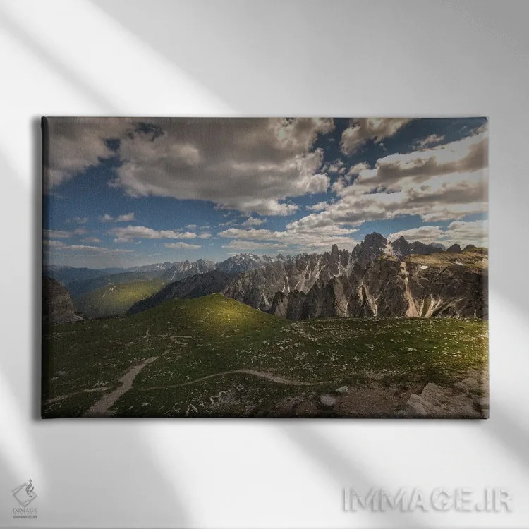 تابلو کاباوری دی میزورینا ۲ (کوهستان ایتالیا) اثر انزو رومانو - نمای روبهرو روی دیوار