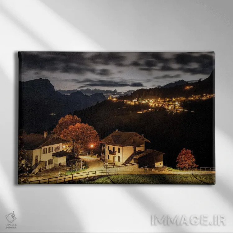 تابلو کوله سانتا لوشیا (روستا در ایتالیا) اثر انزو رومانو - نمای روبهرو روی دیوار