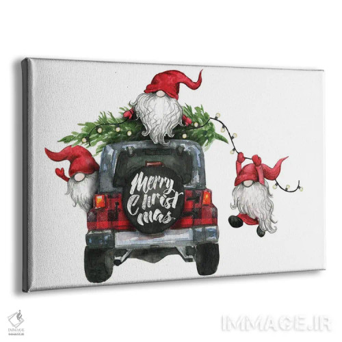 تابلو کریسمس کوتولهها ۱ اثر افرازی گرافیکز (استودیو طراحی) - نمای پرسپکتیو محصول