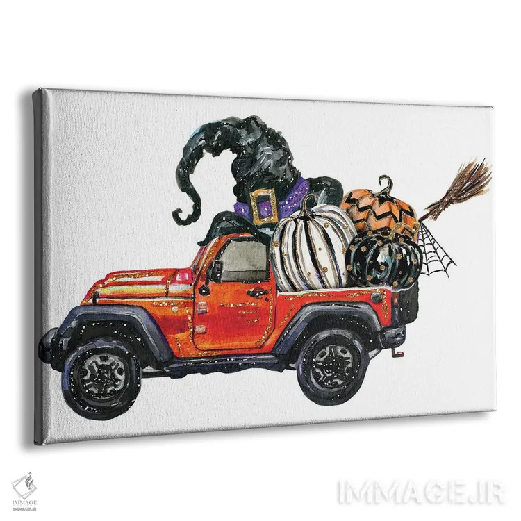 تابلو جیپ هالووینی اثر افرازی گرافیکز (استودیو طراحی) - نمای پرسپکتیو محصول