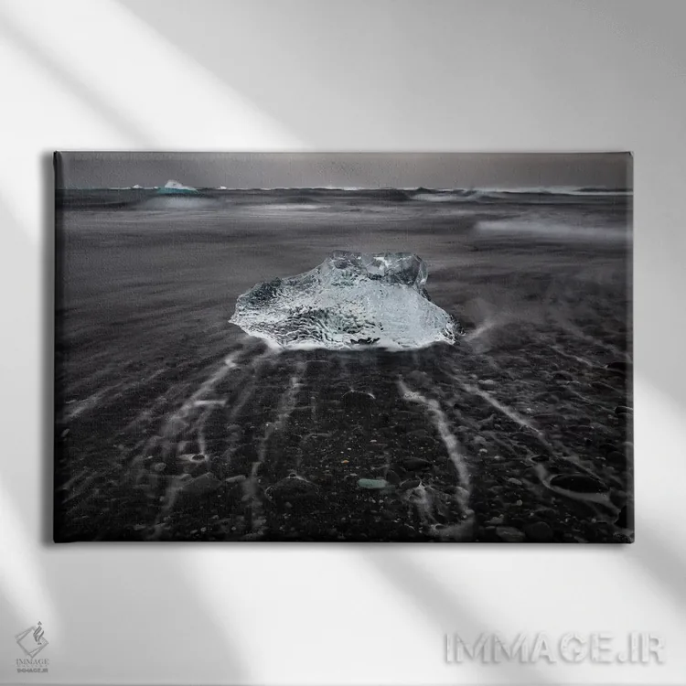 تابلو یخ ایسلندی اثر اریک فیشر - نمای روبهرو روی دیوار
