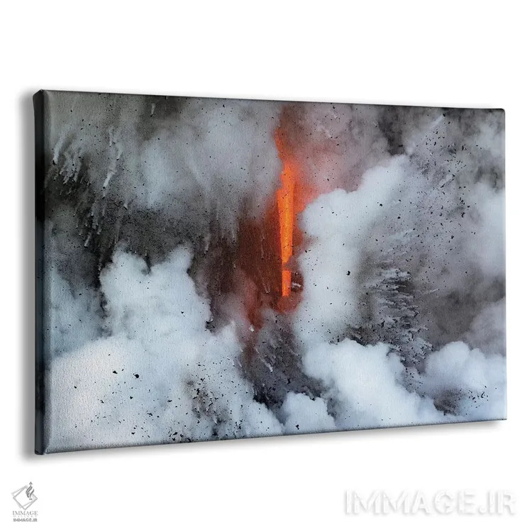 تابلو انفجار گدازه اثر اریک فیشر - نمای پرسپکتیو محصول