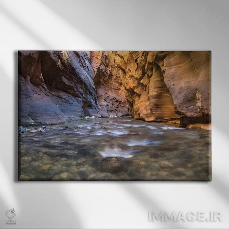 تابلو پارک ملی ناروز زایان (آمریکا) اثر اریک فیشر - نمای روبهرو روی دیوار