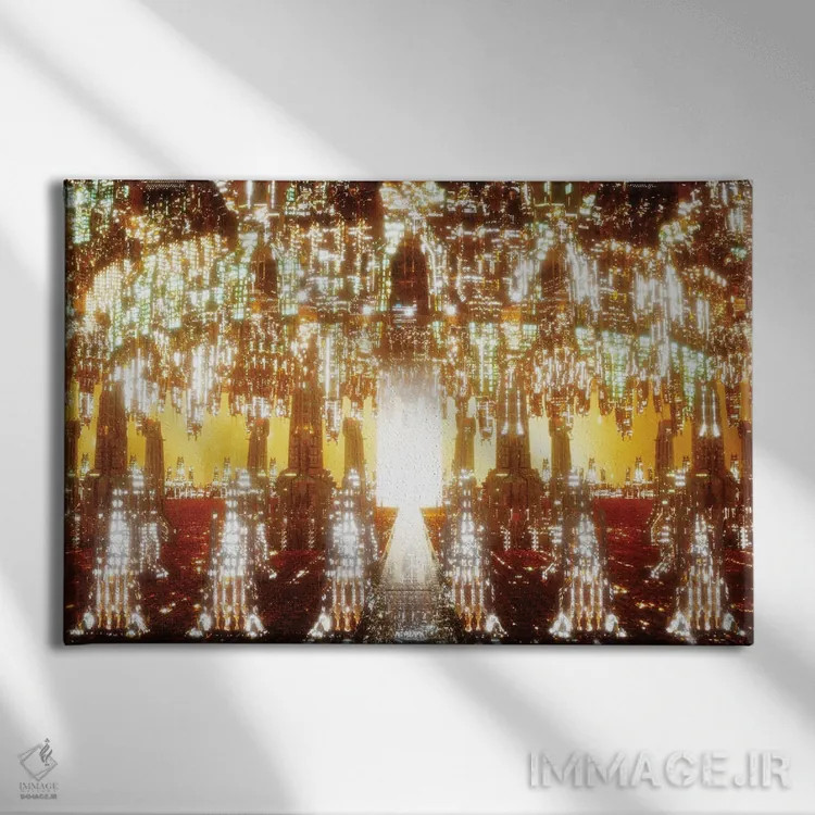 تابلو امپراتوری کریستالی اثر ایوان رودز - نمای روبهرو روی دیوار