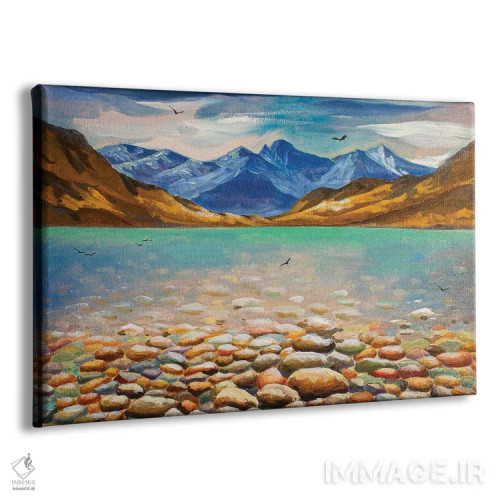 تابلو سنگها زیر آب اثر اوگنیا روسلیک - نمای پرسپکتیو محصول