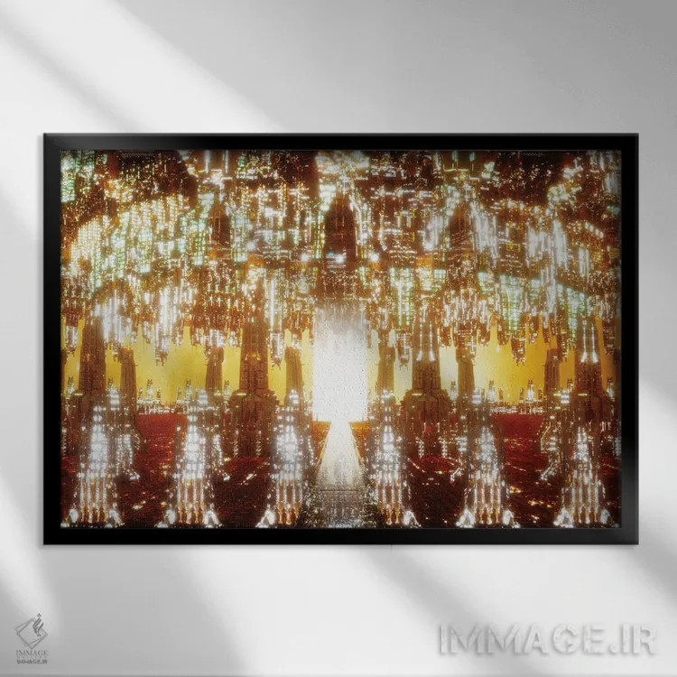 تابلو امپراتوری کریستالی اثر ایوان رودز - نمای قابدار مشکی