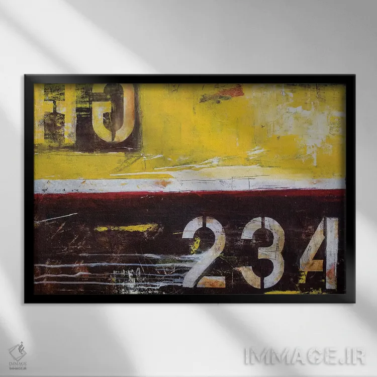 تابلو تقاطع ۲۳۴ اثر ارین اشلی - نمای قابدار مشکی