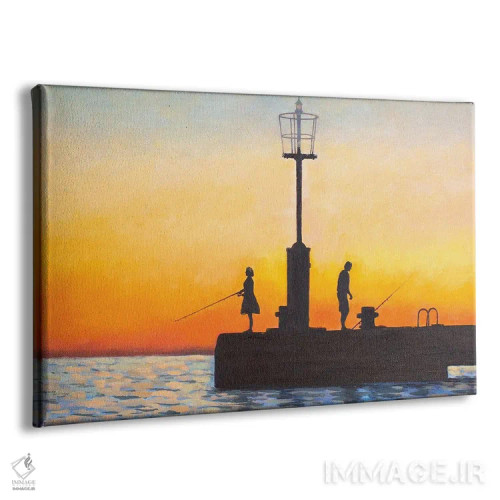 تابلو ماهیگیران اثر اوگنیا روسلیک - نمای پرسپکتیو محصول