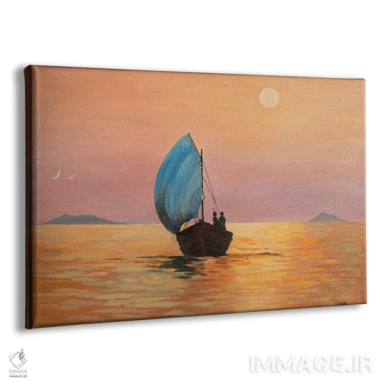 تابلو دونفر در قایق اثر اوگنیا روسلیک - نمای پرسپکتیو محصول