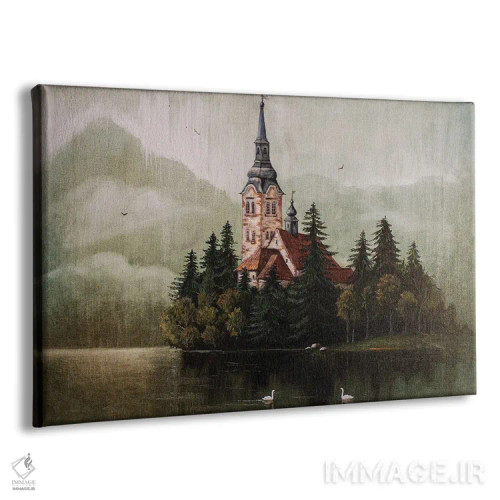 تابلو دریاچه بلد اثر اوگنیا روسلیک - نمای پرسپکتیو محصول