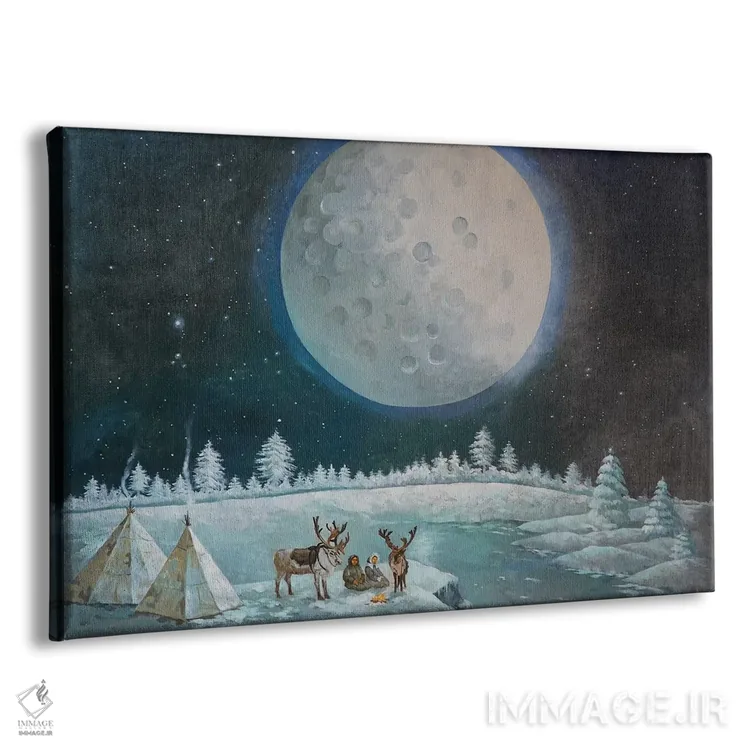 تابلو ماه II اثر اوگنیا روسلیک - نمای پرسپکتیو محصول