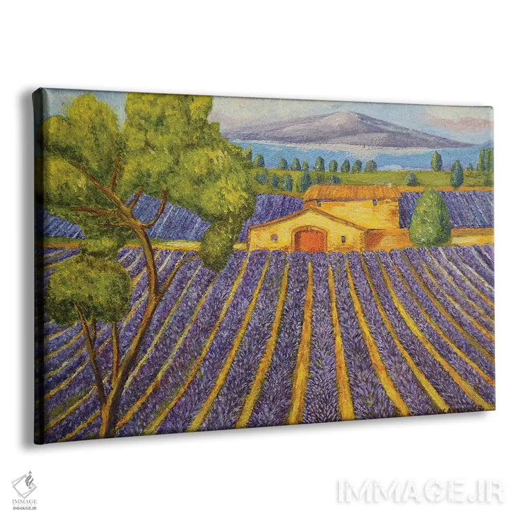 تابلو مزرعه اسطوخودوس I اثر اوگنیا روسلیک - نمای پرسپکتیو محصول