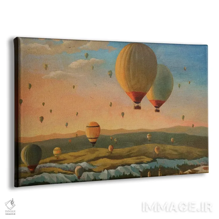 تابلو بادکنکها I اثر اوگنیا روسلیک - نمای پرسپکتیو محصول