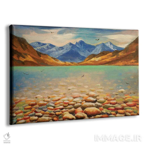 تابلو جزیره سنگی I اثر اوگنیا روسلیک - نمای پرسپکتیو محصول