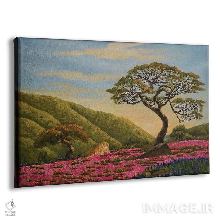 تابلو دو درخت I اثر اوگنیا روسلیک - نمای پرسپکتیو محصول