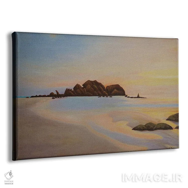 تابلو جزیره سنگی II اثر اوگنیا روسلیک - نمای پرسپکتیو محصول