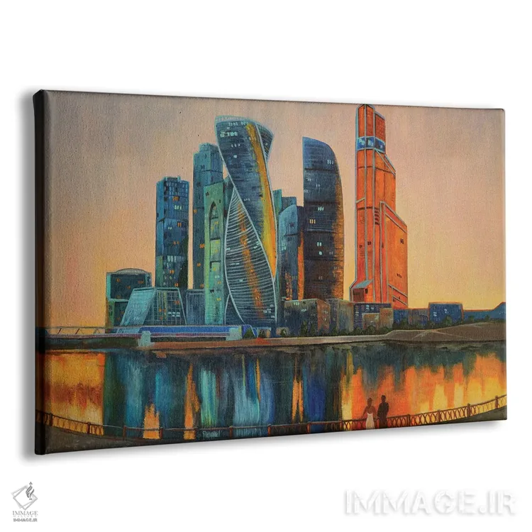 تابلو شهر مسکو I اثر اوگنیا روسلیک - نمای پرسپکتیو محصول