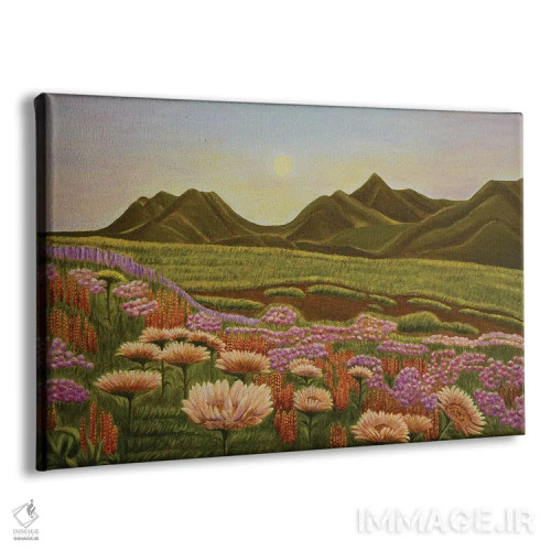 تابلو گلهای مریخی I اثر اوگنیا روسلیک - نمای پرسپکتیو محصول